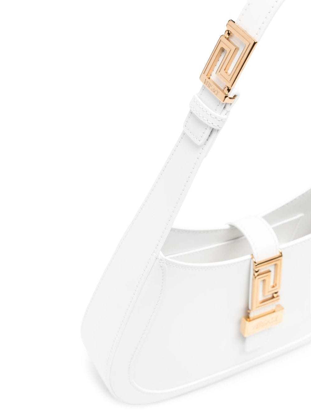 VERSACE VERSACE GRECA GODDESS LOGO PLAQUE SMALL SHOULDER BAG