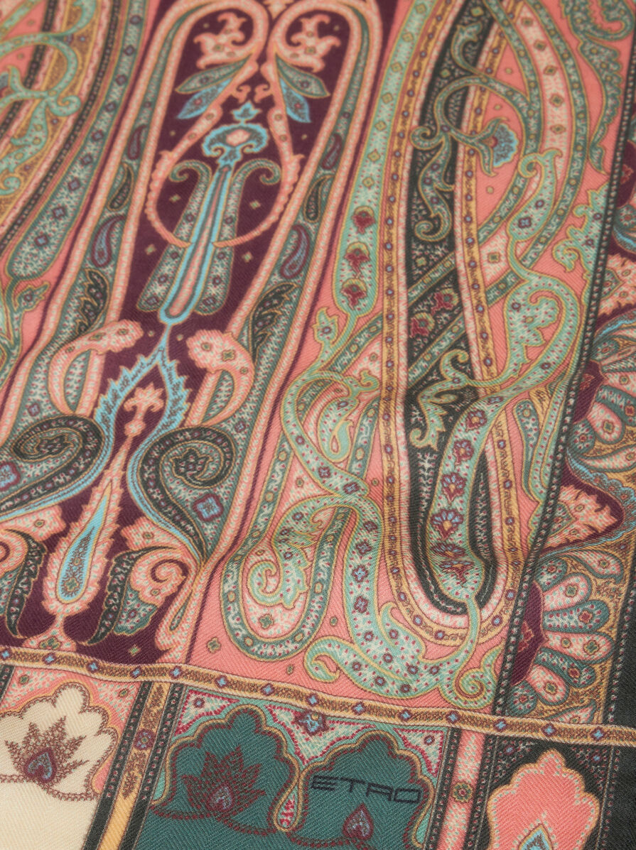Etro Printed Scarf In Multicolor