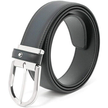 Montblanc Engraved-logo Detail Belt In Gray