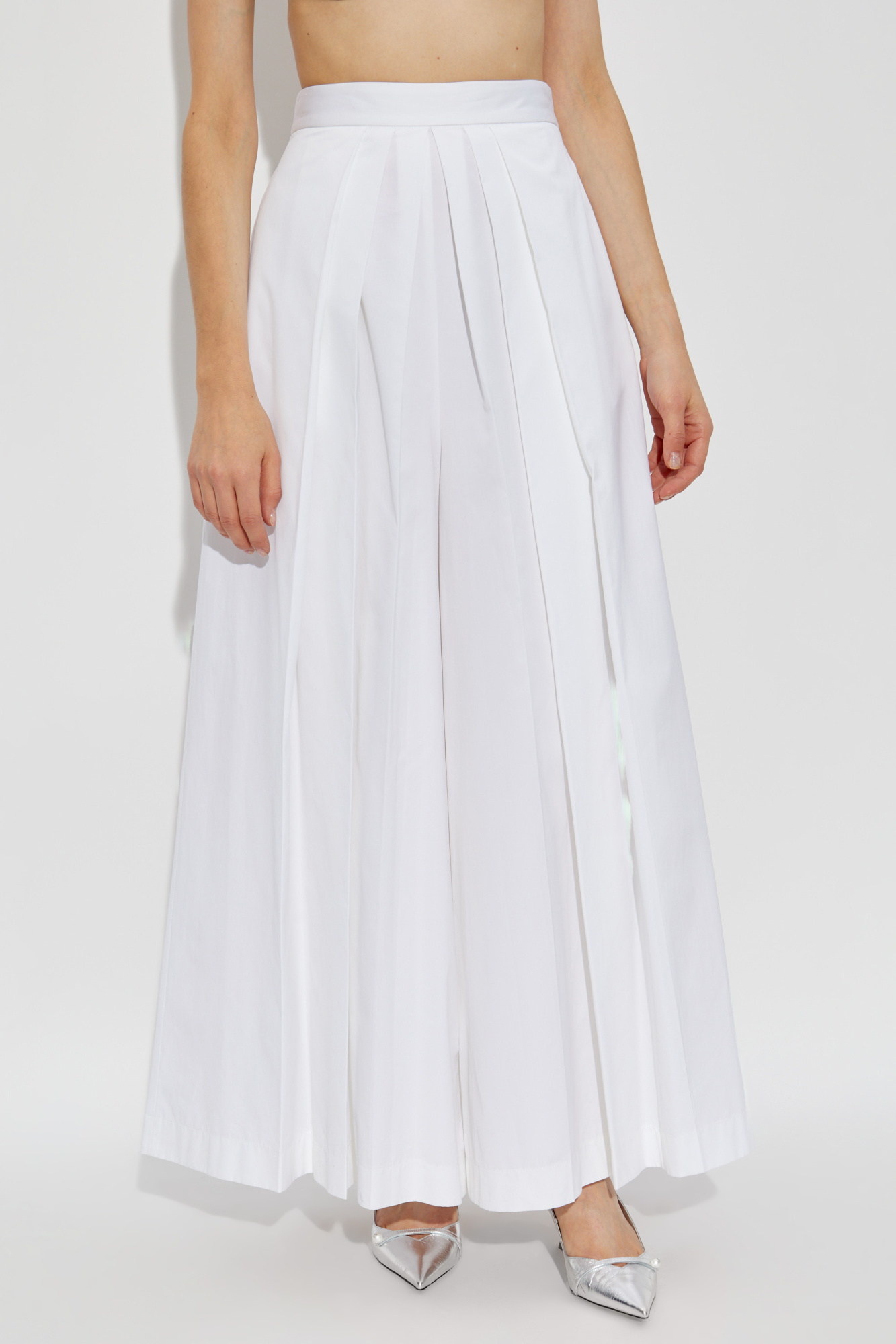 Fabiana Filippi Pleated Casual Pants In White