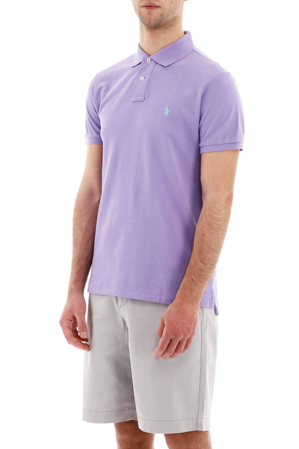 Polo Ralph Lauren Cotton Polo Shirt In Purple