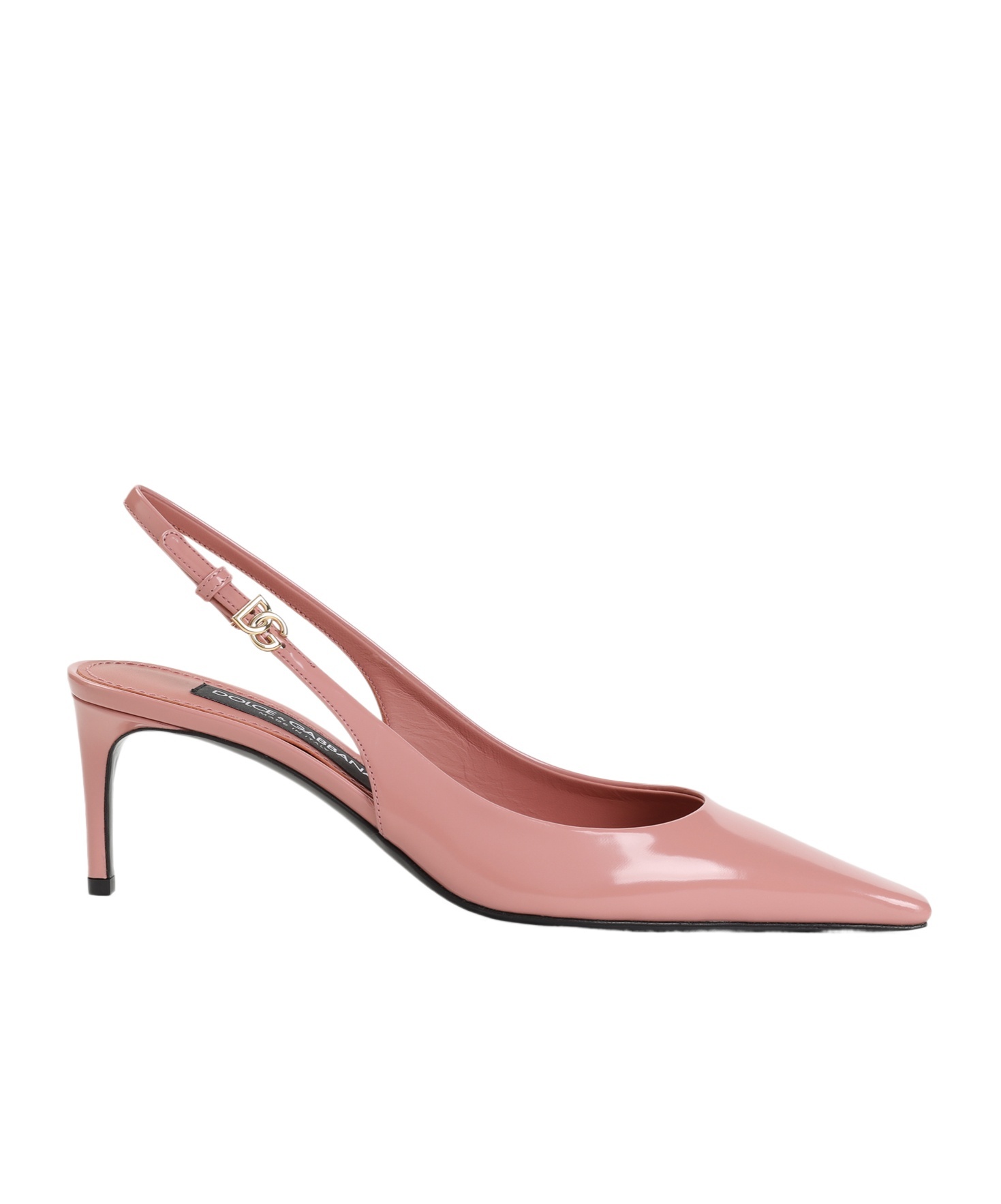 Dolce & Gabbana 70 Patent Leather Slingback Pumps In Pink