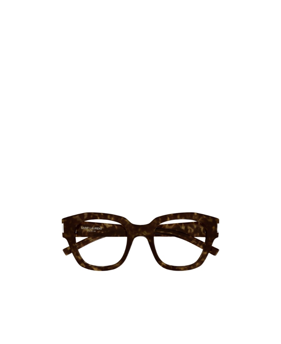 Saint Laurent Eyewear Square-frame Glasses In Brown