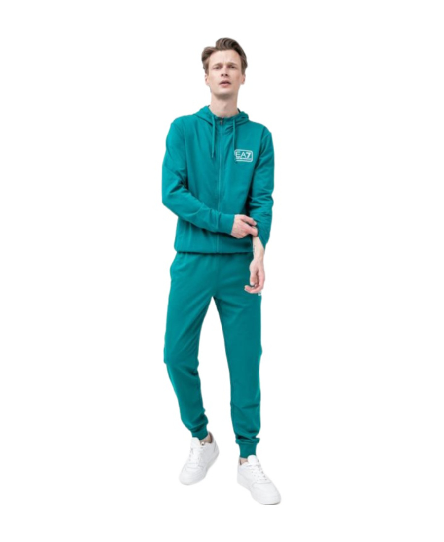 Ea7 Logo And Hat Casual Jacket In Green