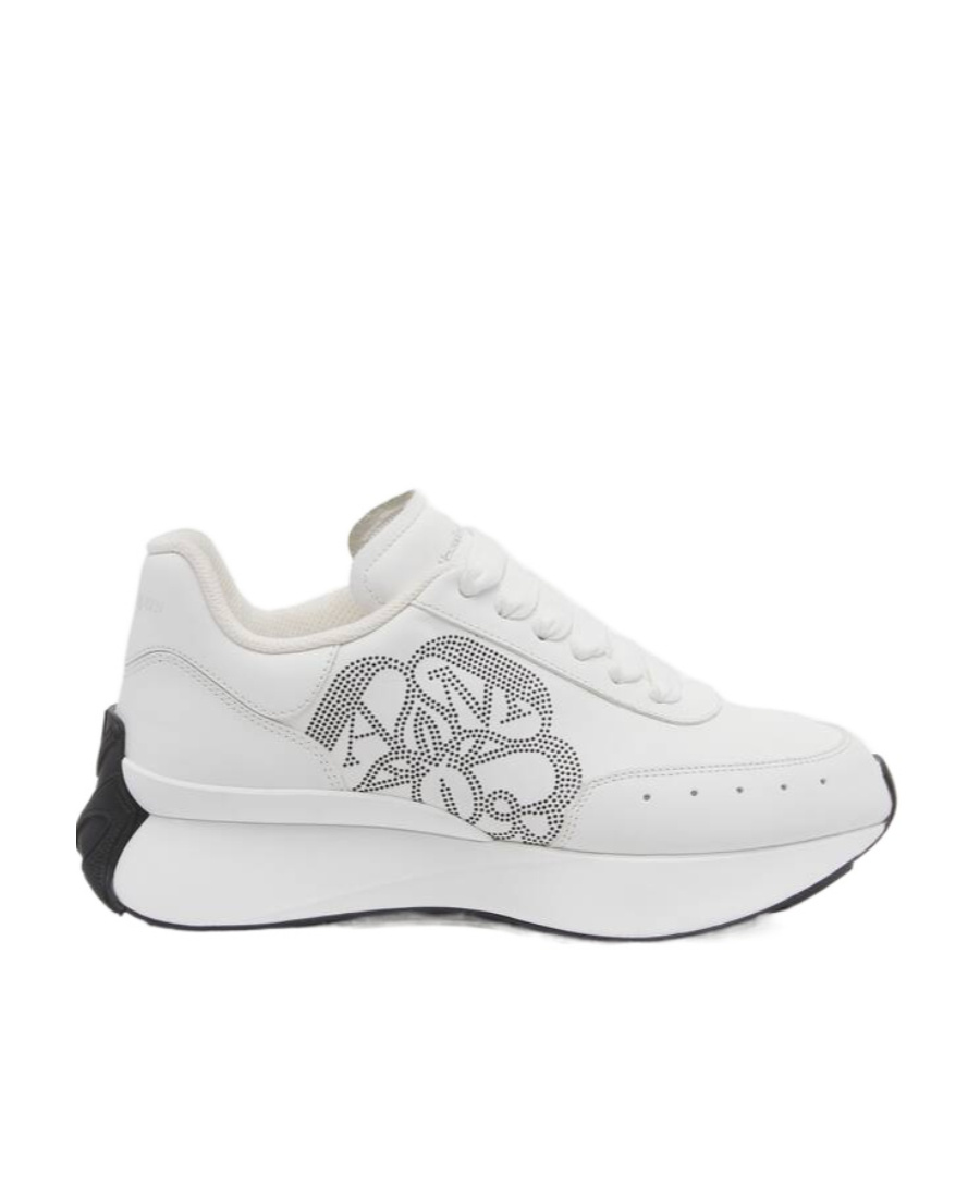 Alexander Mcqueen Sprint Runner Lace-up Sneakers In White