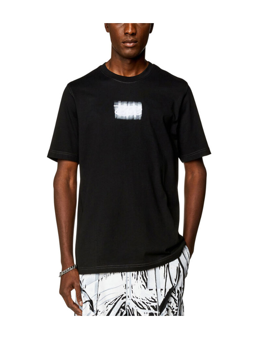 DIESEL LOGO FLOCKING T-SHIRT