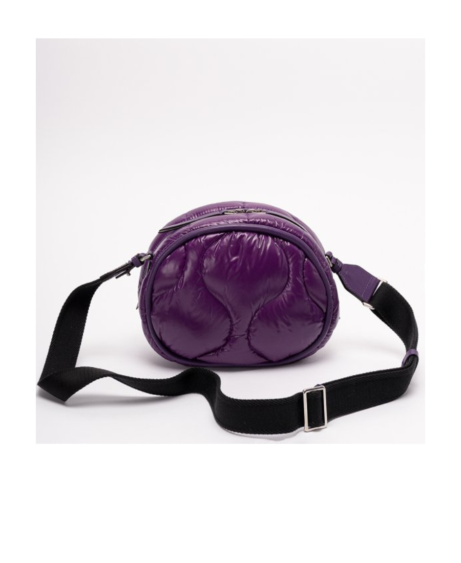MONCLER MONCLER LOGO PATCH ZIP-UP SHOULDER BAG