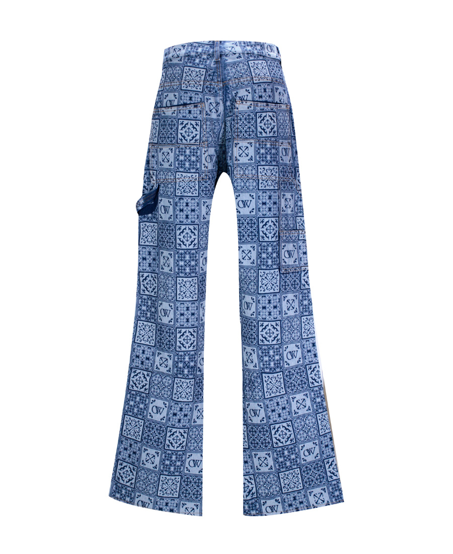 Off-white Belt-loop Jeans In Blue