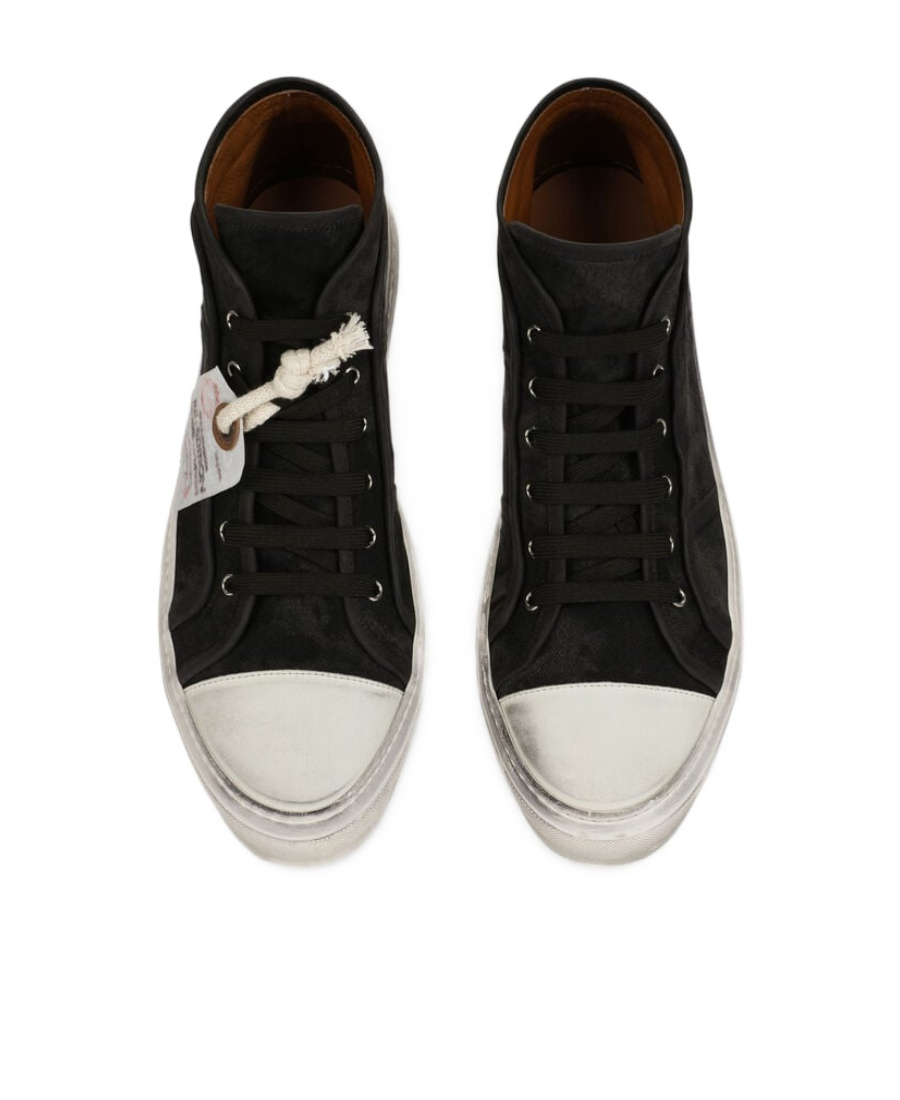 Dolce & Gabbana Re-edition Vintage Mid Top Sneakers In Black