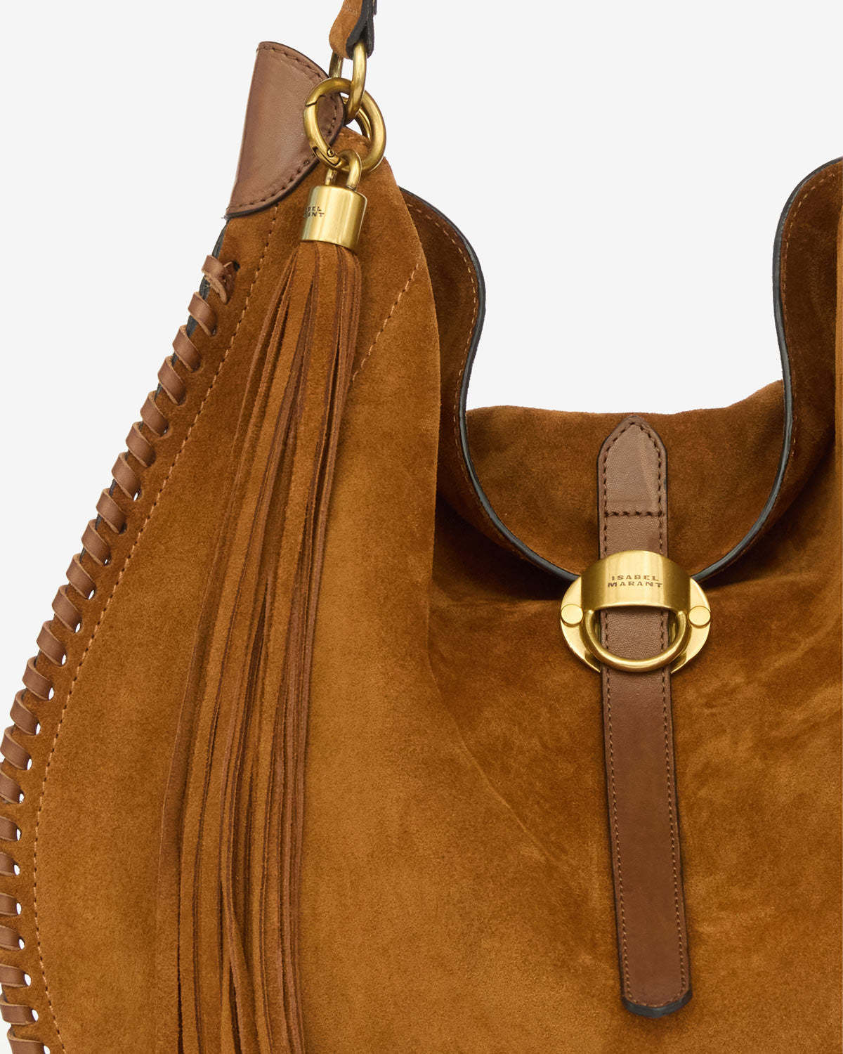 Isabel Marant Tassel Detail Shoulder Bag In Brown