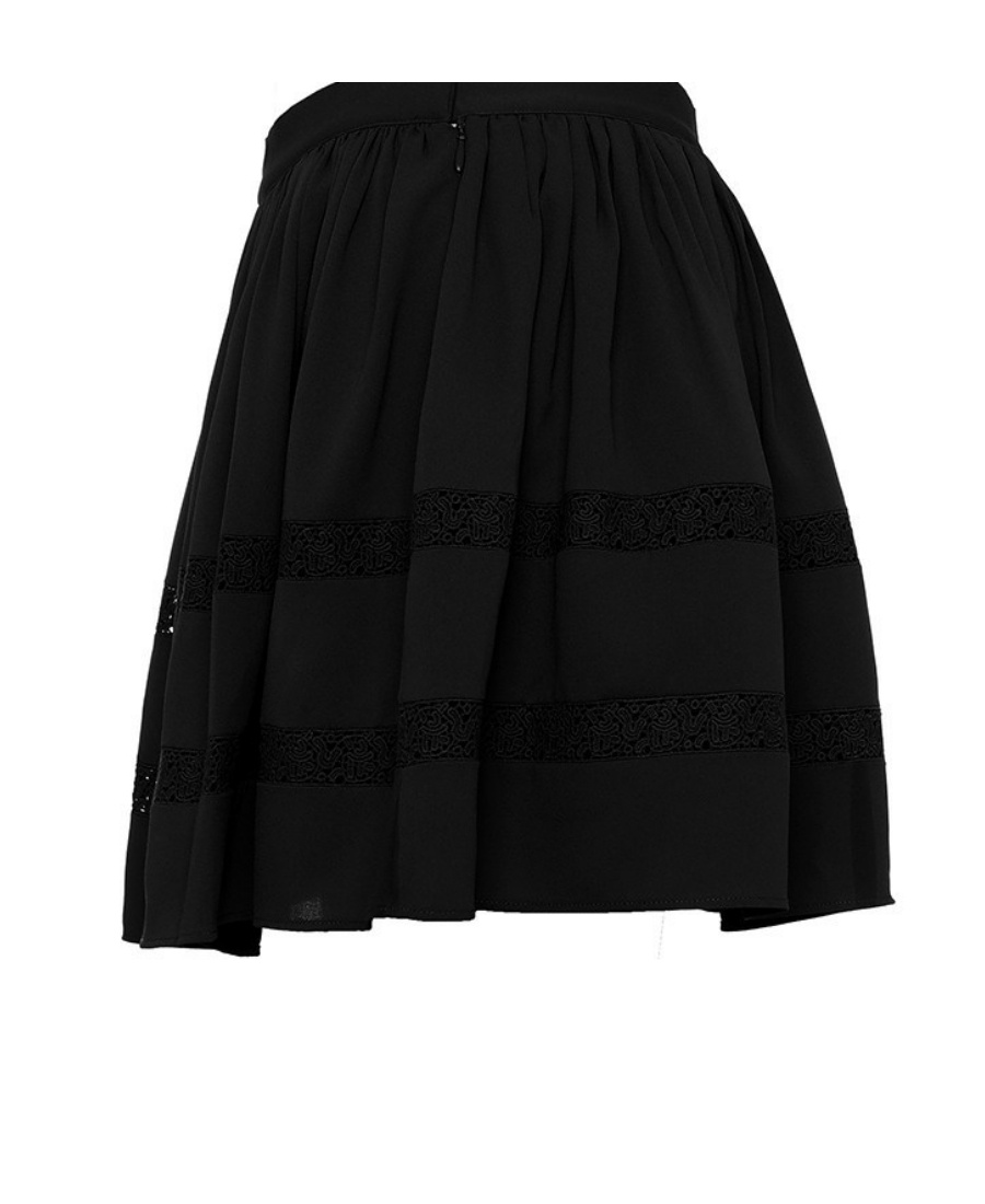 Armani Jeans Emblem Skirt In Black