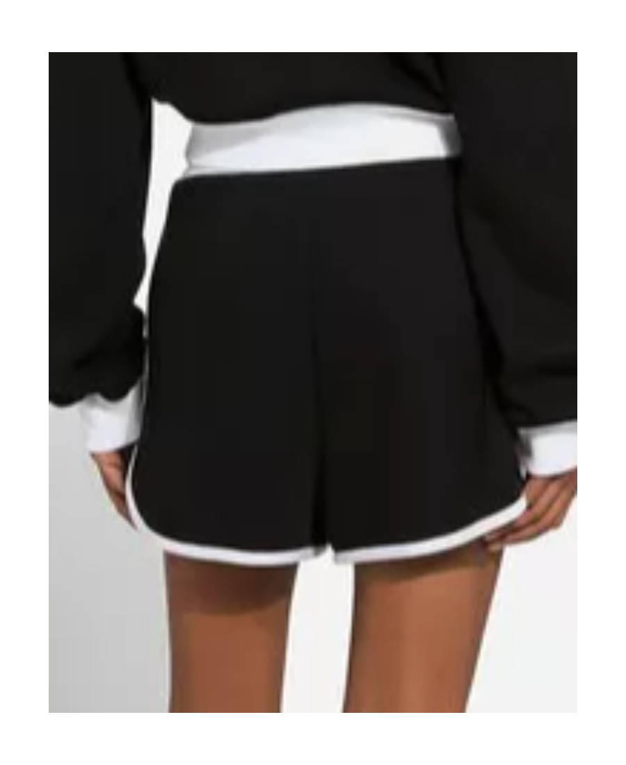 Dolce & Gabbana Women's Shorts With Logo Embroidery In Black