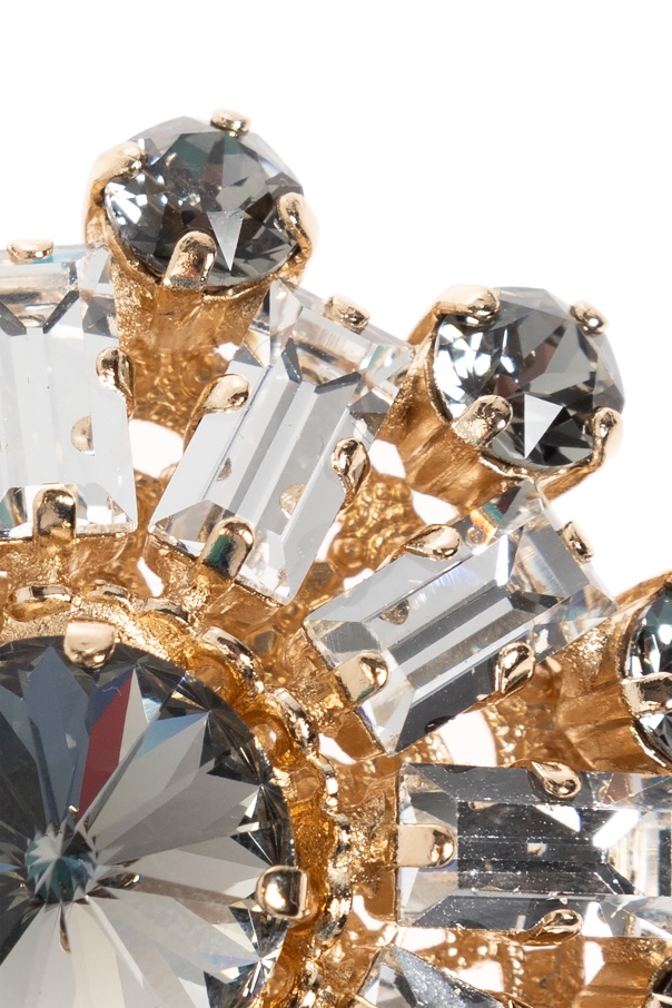 Dolce & Gabbana Crystal-embellished Brooch In Multi