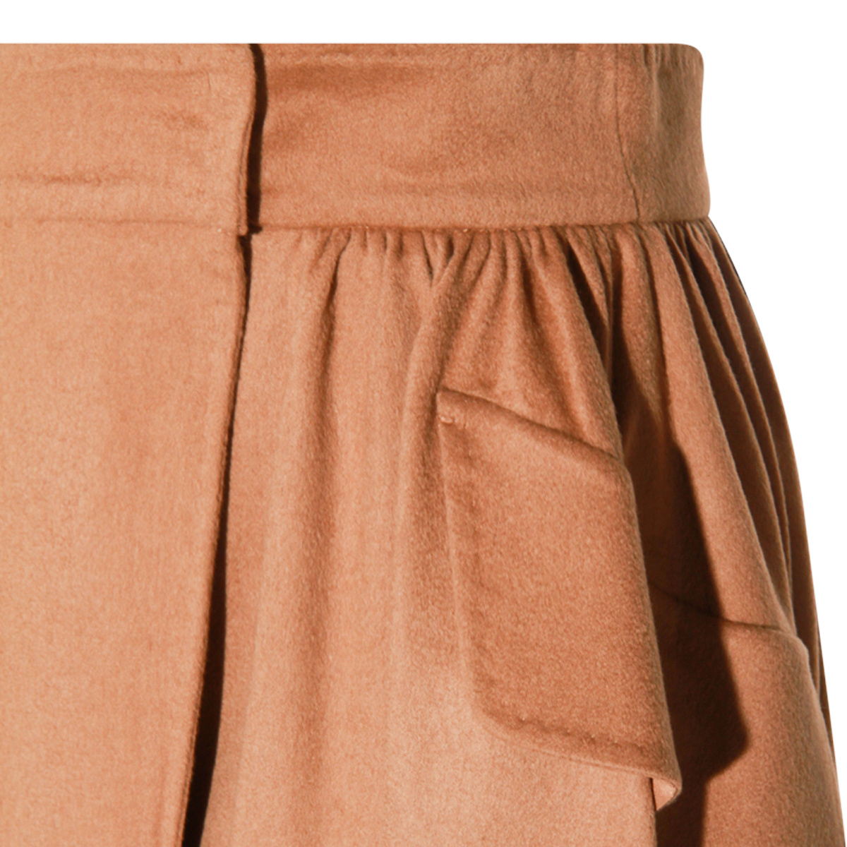 Max Mara Eufemia Pleated Skirt In Brown