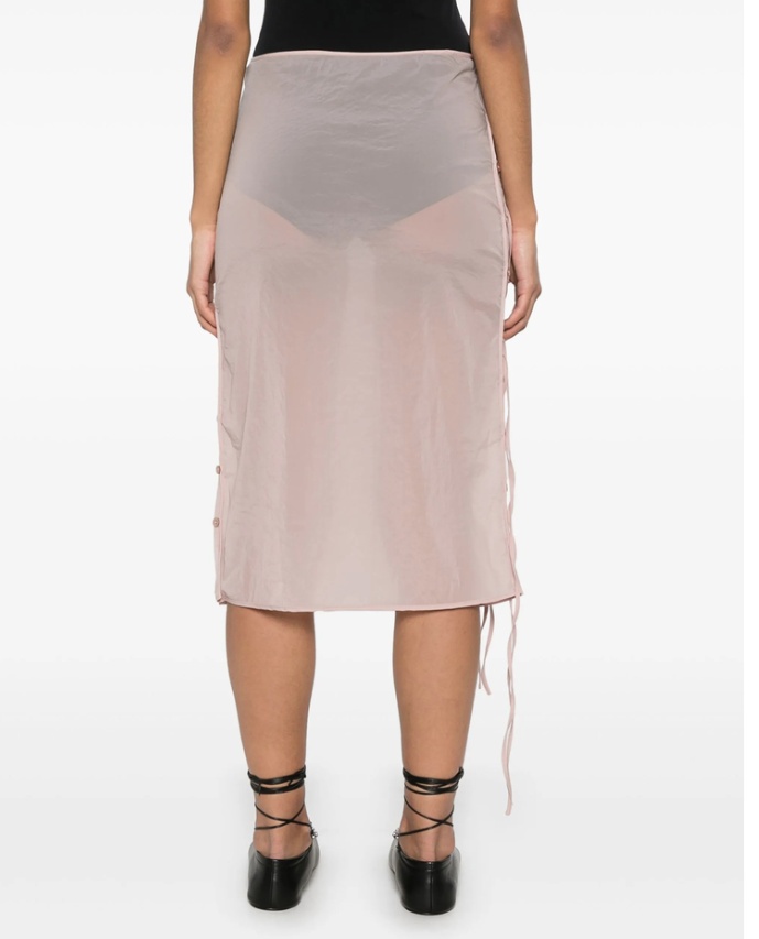 Shop Low Classic Strappy Skirt In Pink