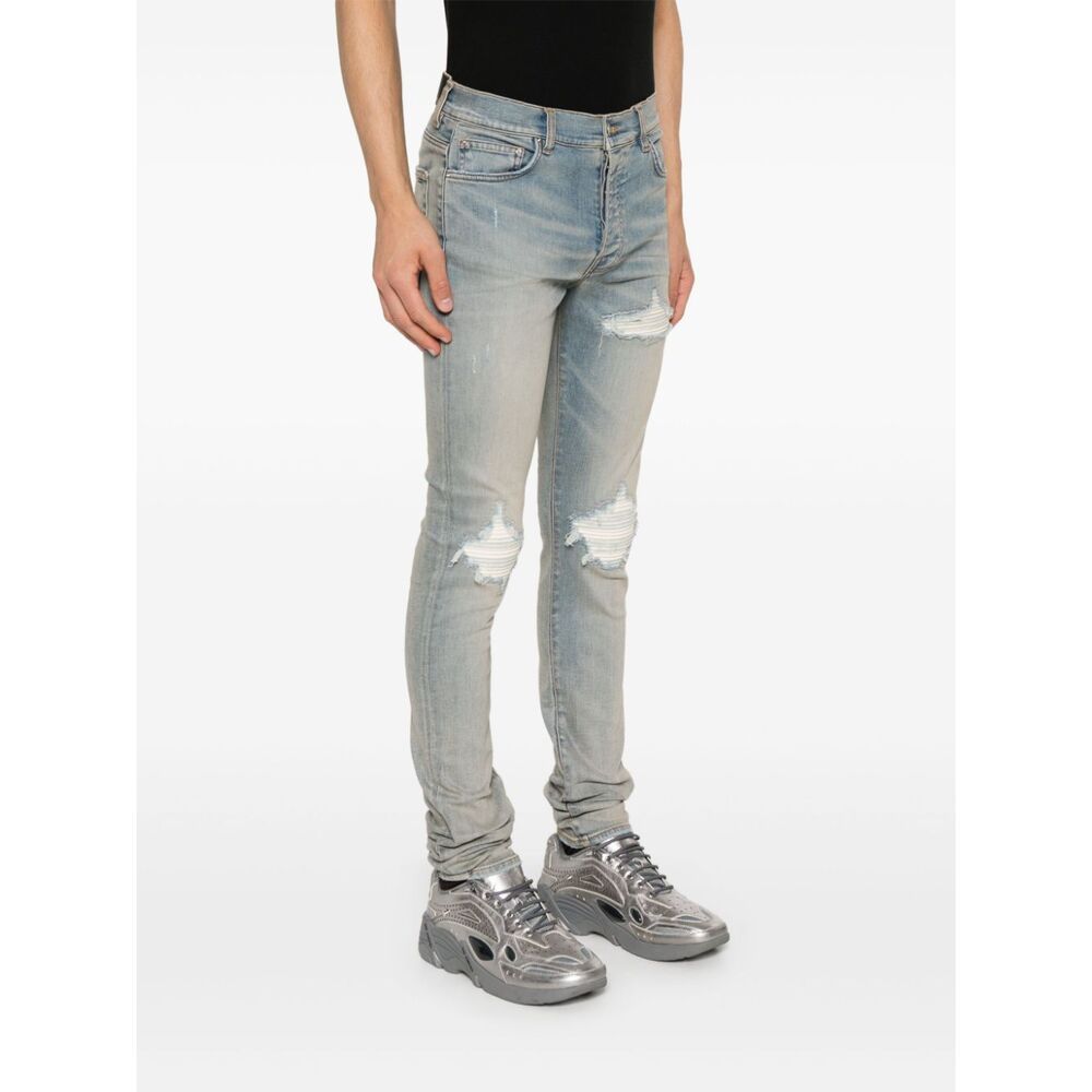 Shop Amiri Belt-loop Jeans In Multicolor