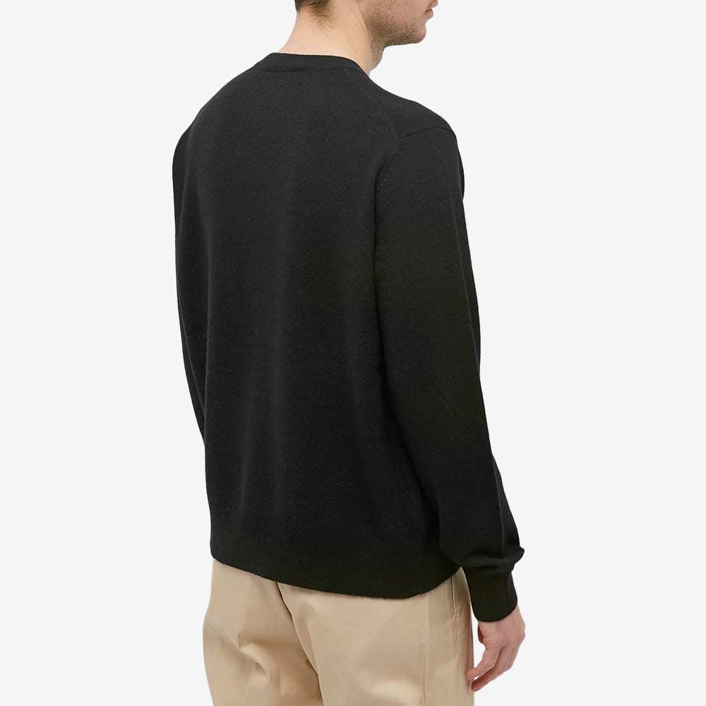 Acne Studios Face Patch Wool Jumper In Black