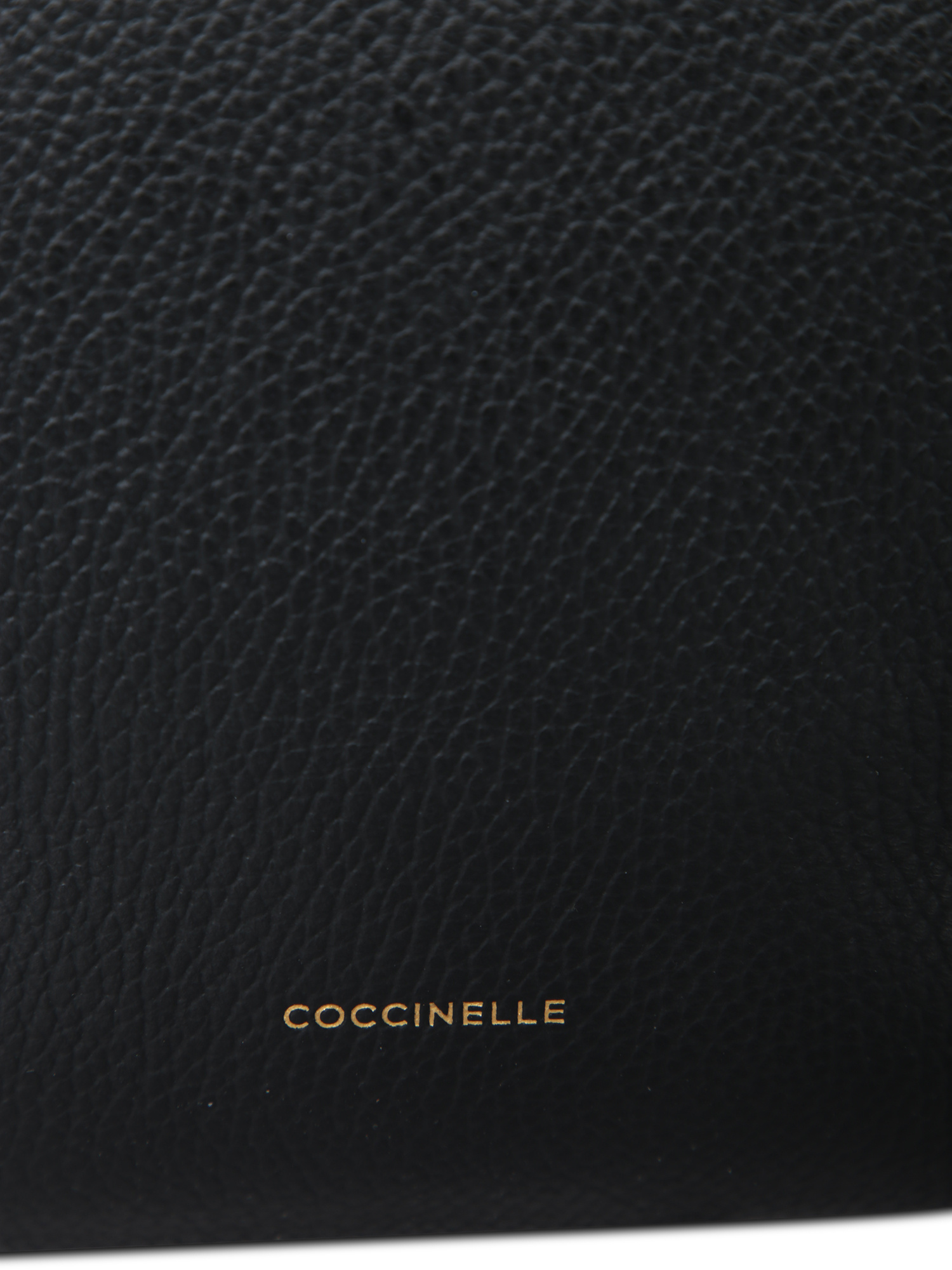 Coccinelle Leather Backpack With A Granular Texture