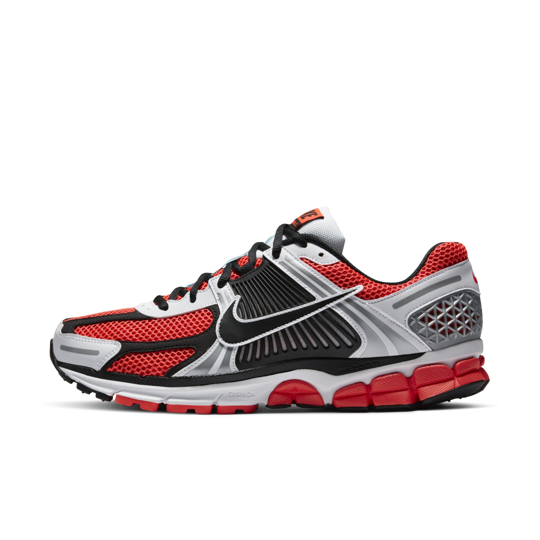 Shop Nike Zoom Vomero 5 Se 'bright Crimson' Sneakers In Gray