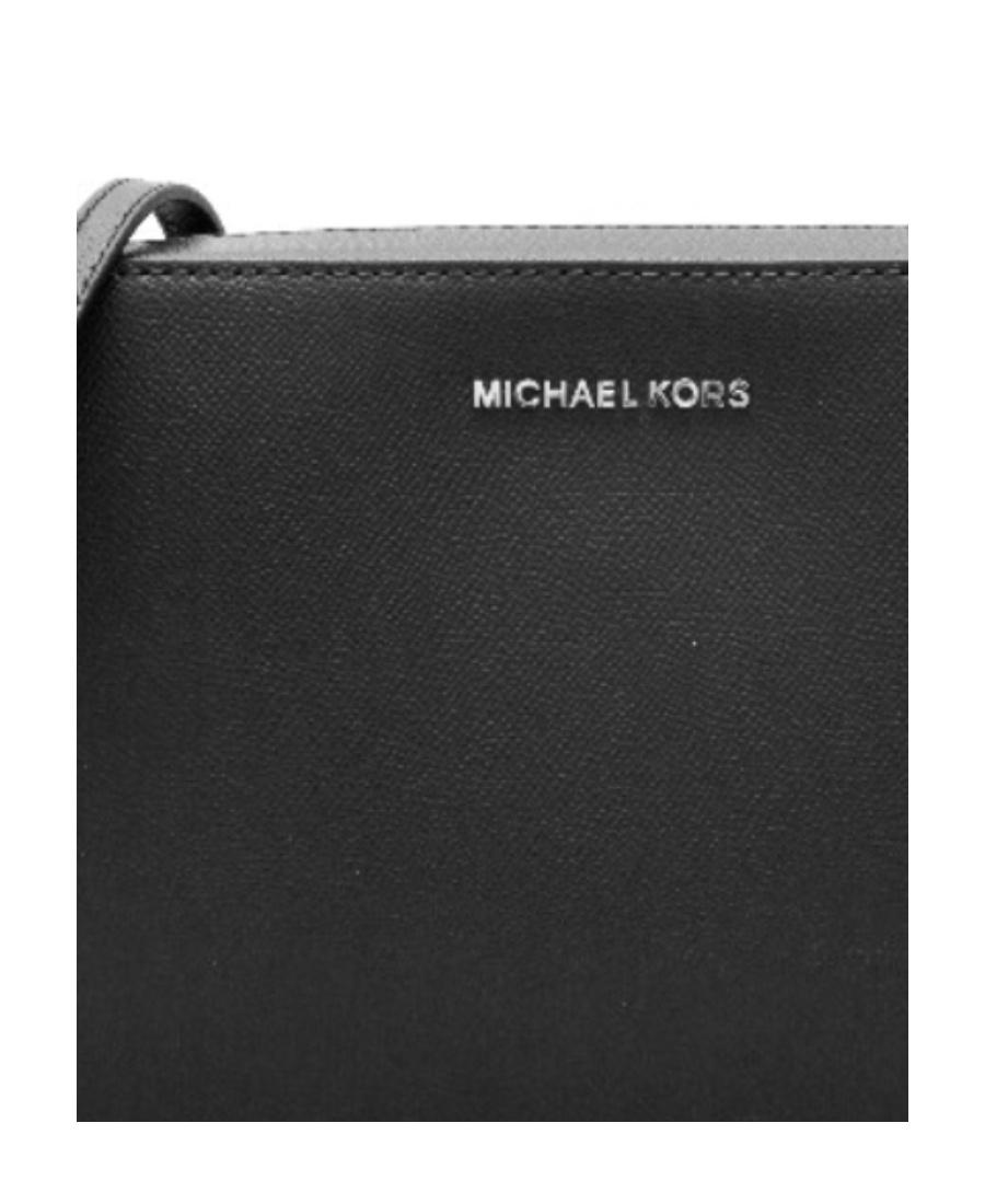 MICHAEL MICHAEL KORS BLACK LARGE ZIPPER SATCHEL
