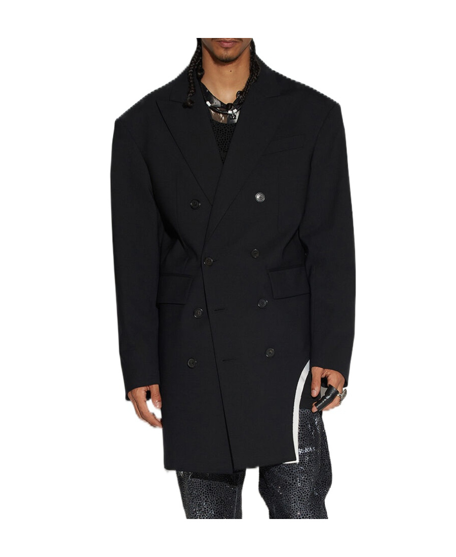 Shop Dsquared2 Double-breasted Blazer In Black