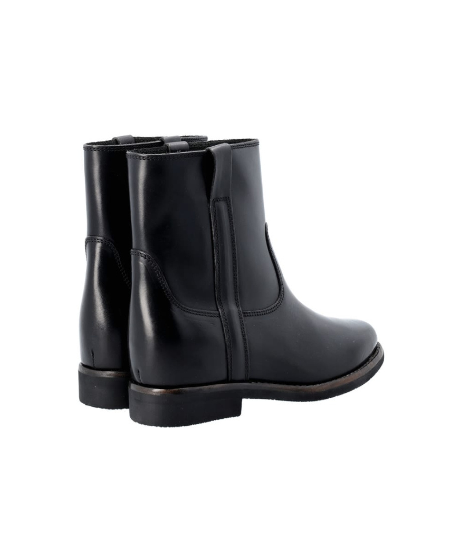 Isabel Marant Susee Leather Ankle Boots In Black