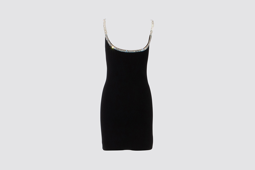 Rabanne Crystal-embellished Sleeveless Minidress In Black