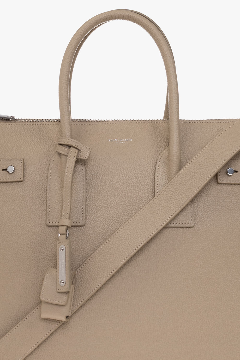 Saint Laurent Sac De Jour North/south In Grained Leather In Nude