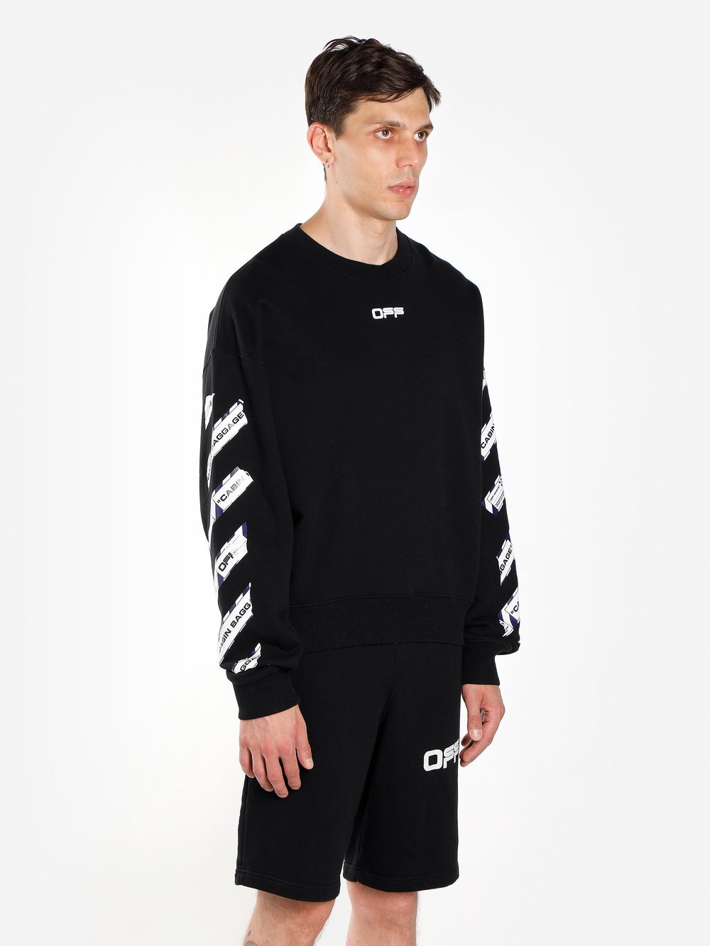 Off-white Logo Printed Sweater In Black