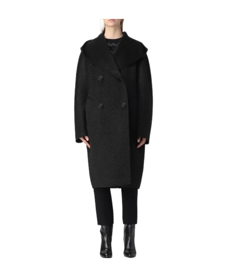 Max Mara Canarie Coat In Black