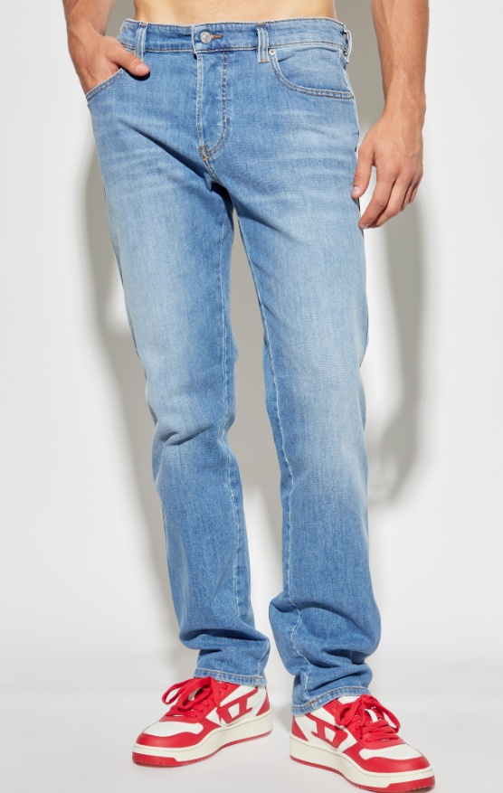 Diesel Mens Blue 1993 D-vyl Straight-leg Denim Jeans In Blue