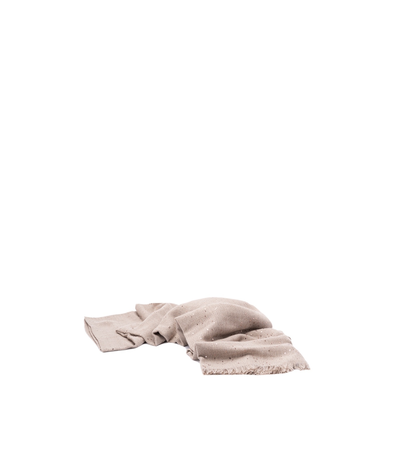 Brunello Cucinelli Sequined Scarf In Neutral