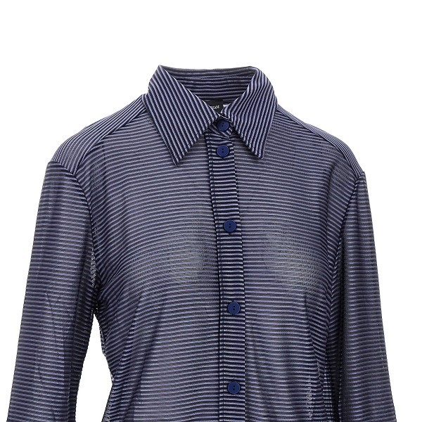 Shop Emporio Armani Striped Shirt In Black