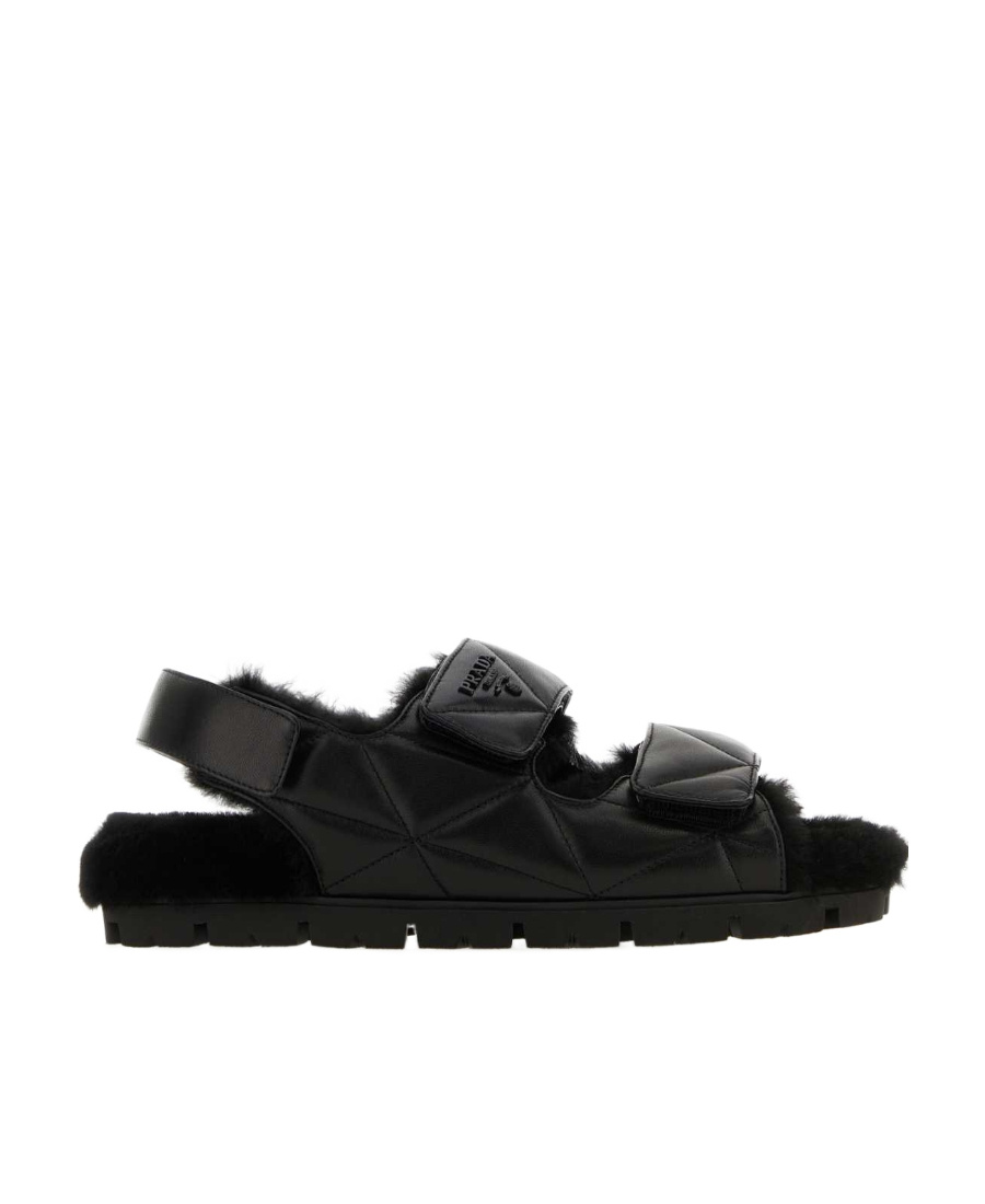 Prada Quilted Logo In Black