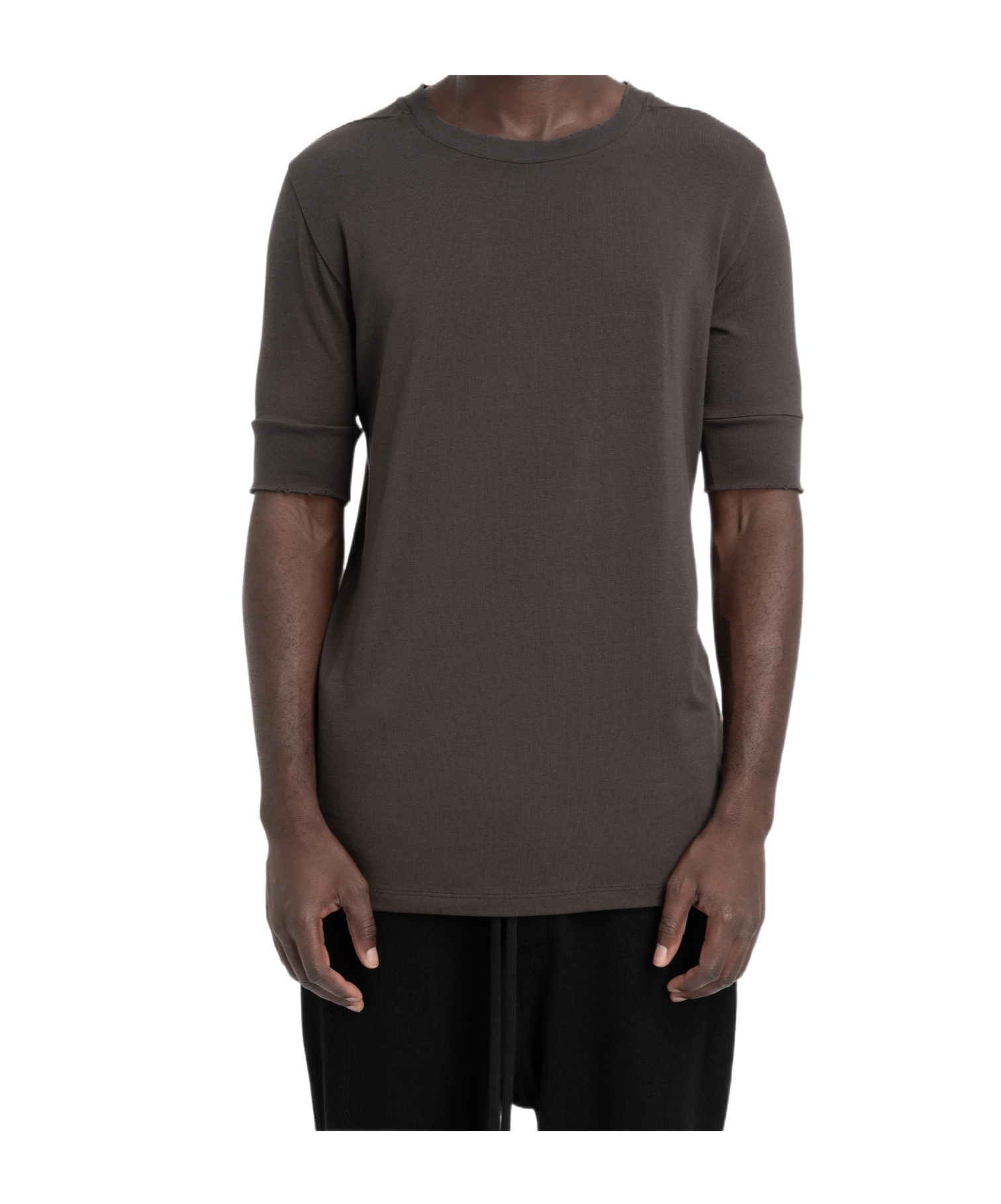 Thom Krom Worked Short-sleeve T-shirt In Brown