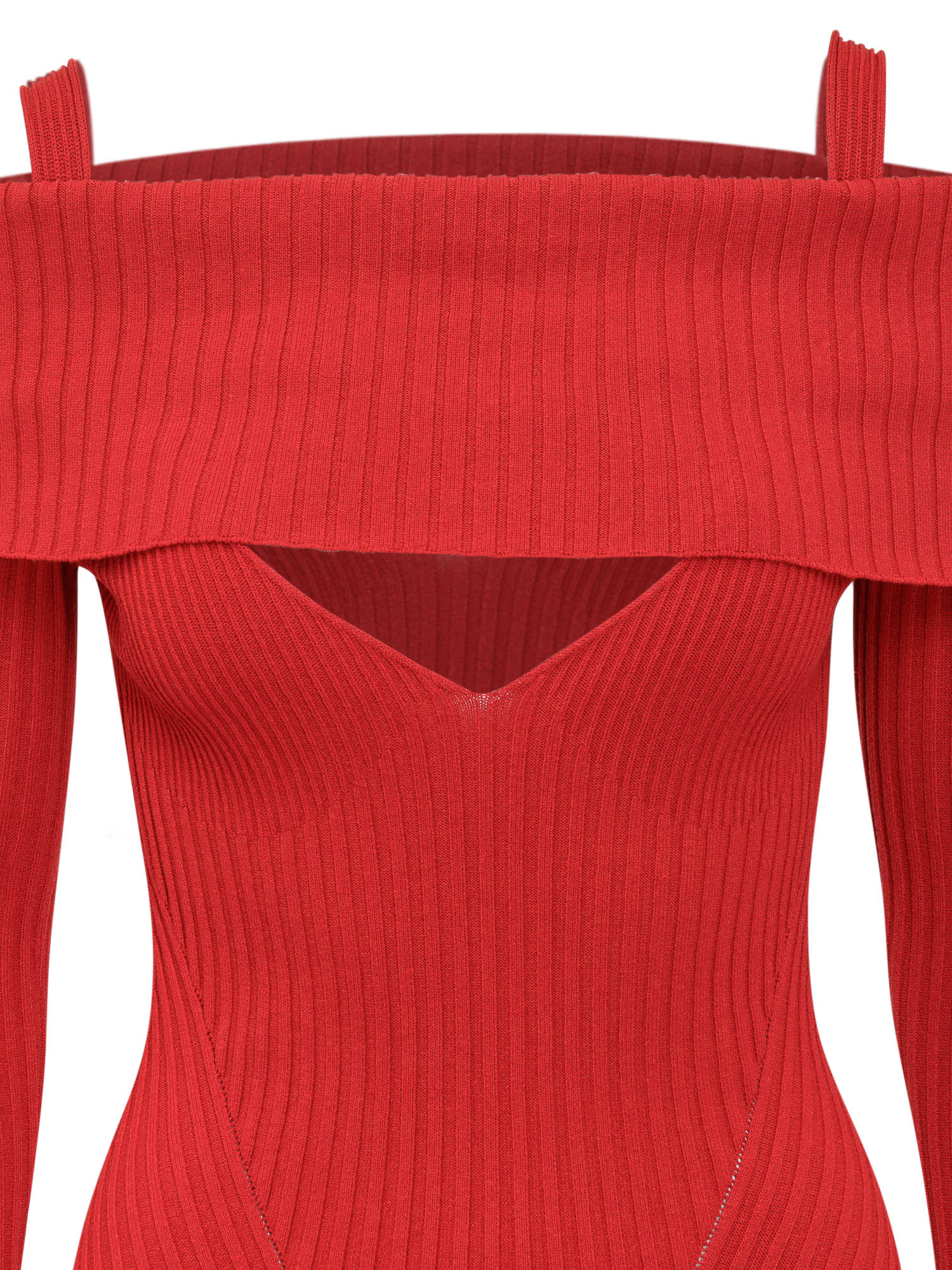 Andreädamo Andreādamo Midi Dress In Red