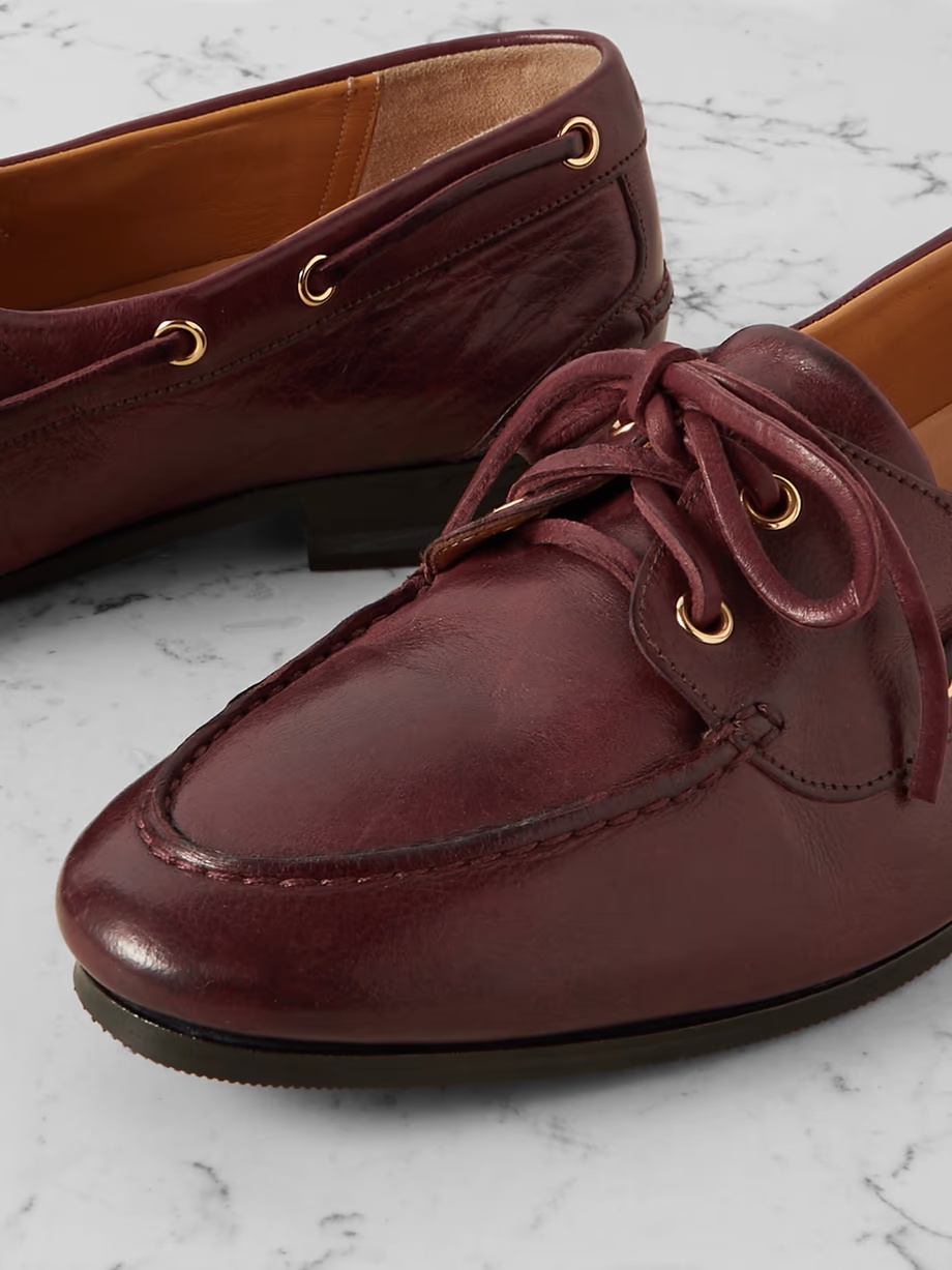 Bally Pathy Lace-up Loafers In Burgundy