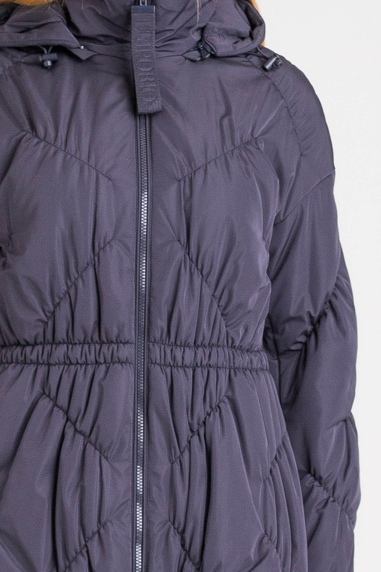 Emporio Armani Quilted Coat In Black