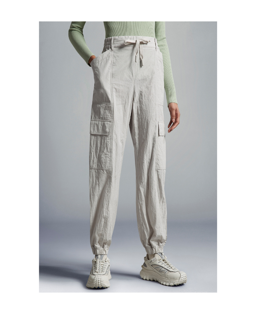Moncler Cargo Track Pants In Gray