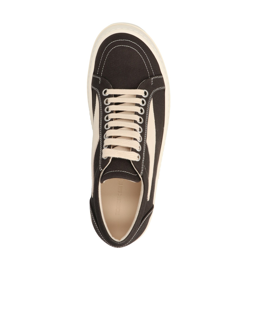 Rick Owens Drkshdw Lace-up Low-cut Sneakers In Nude