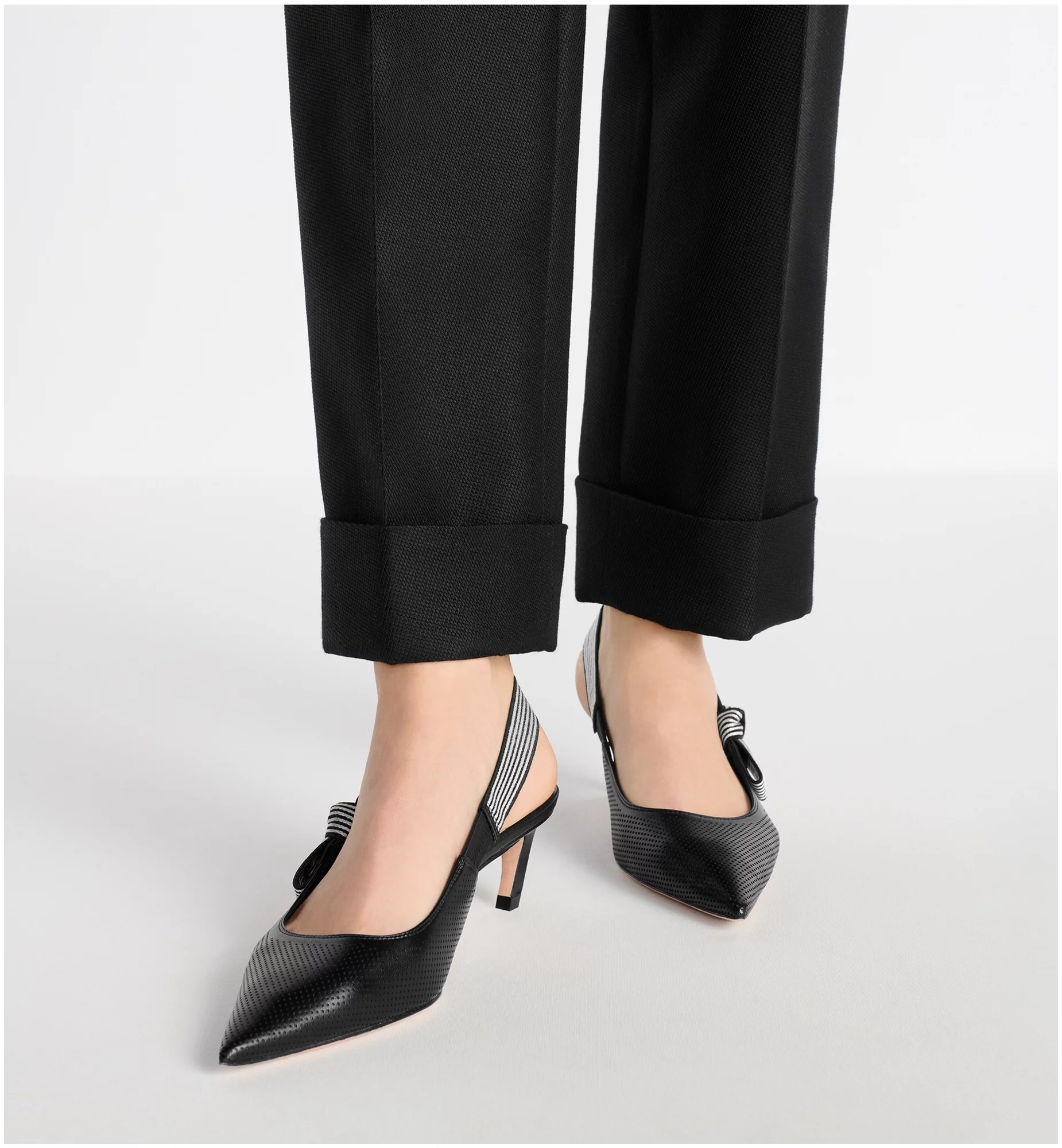 Dior Toujours Heel Sandals In Black