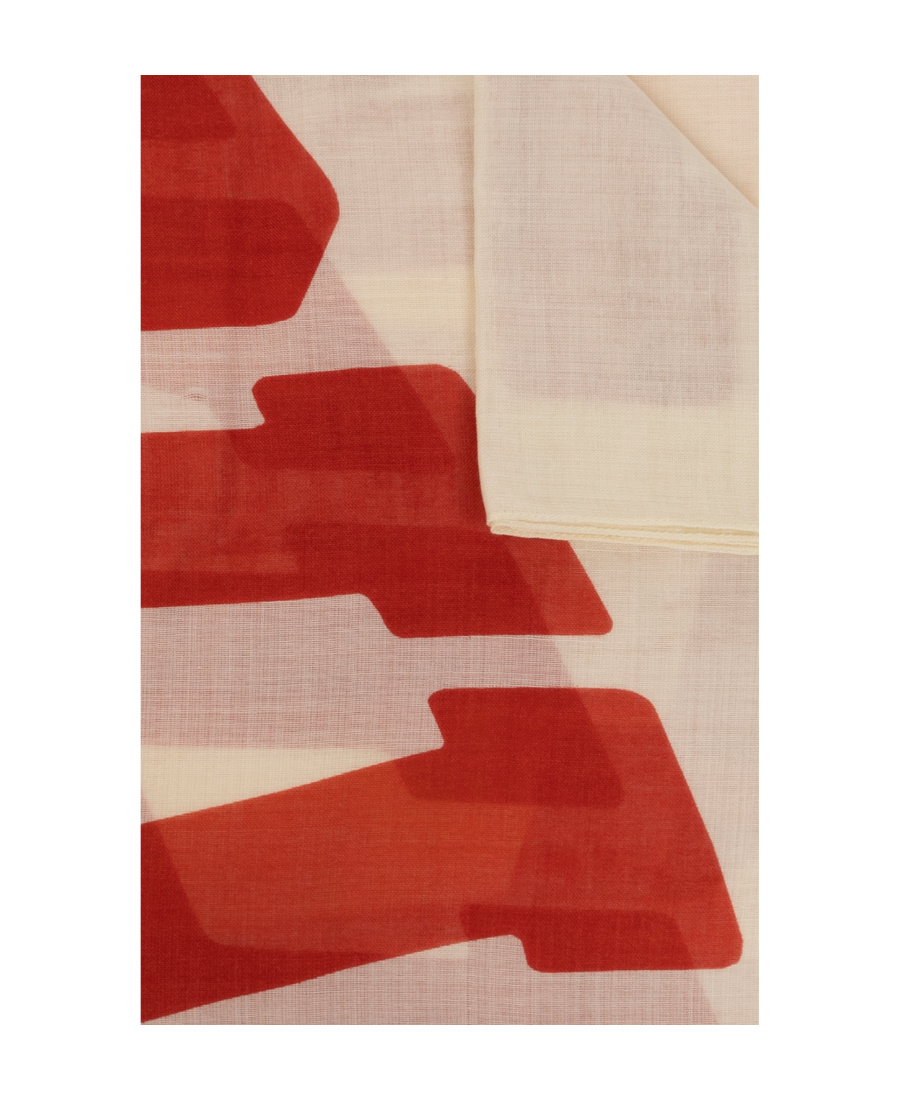 Givenchy Logo Scarf In Nude