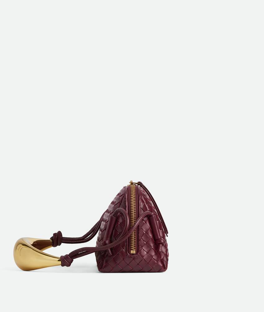 Bottega Veneta Concert Pouch Handle In Burgundy