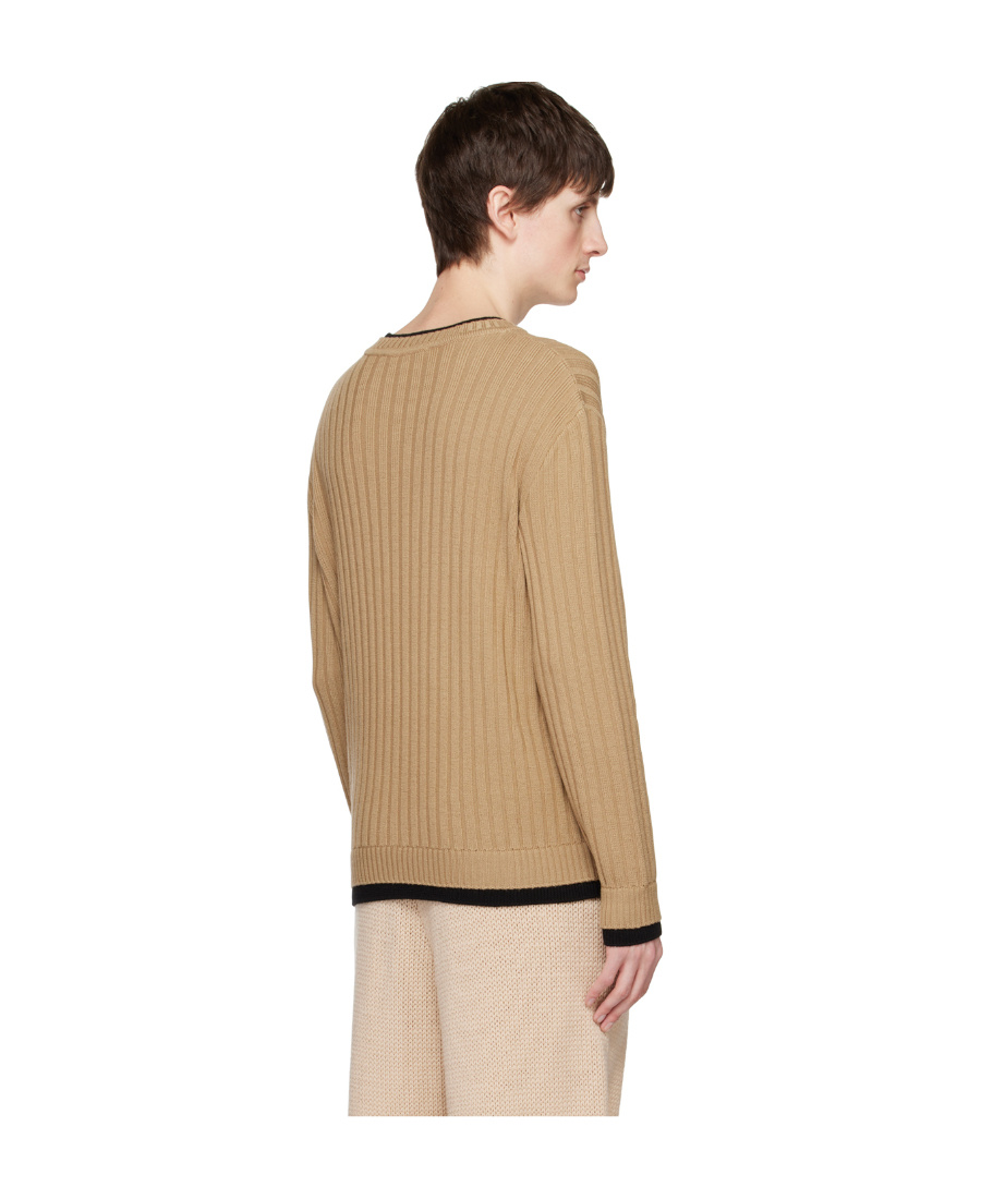 Moschino Laminated Sweater In Nude