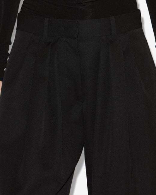 Isabel Marant Belt Loop Casual Pants In Black