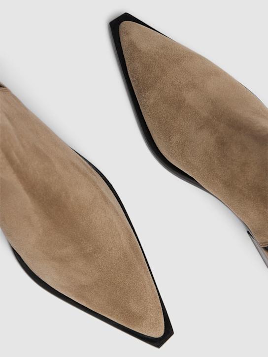 ANINE BING SQUARE TOE ANKLE BOOTS
