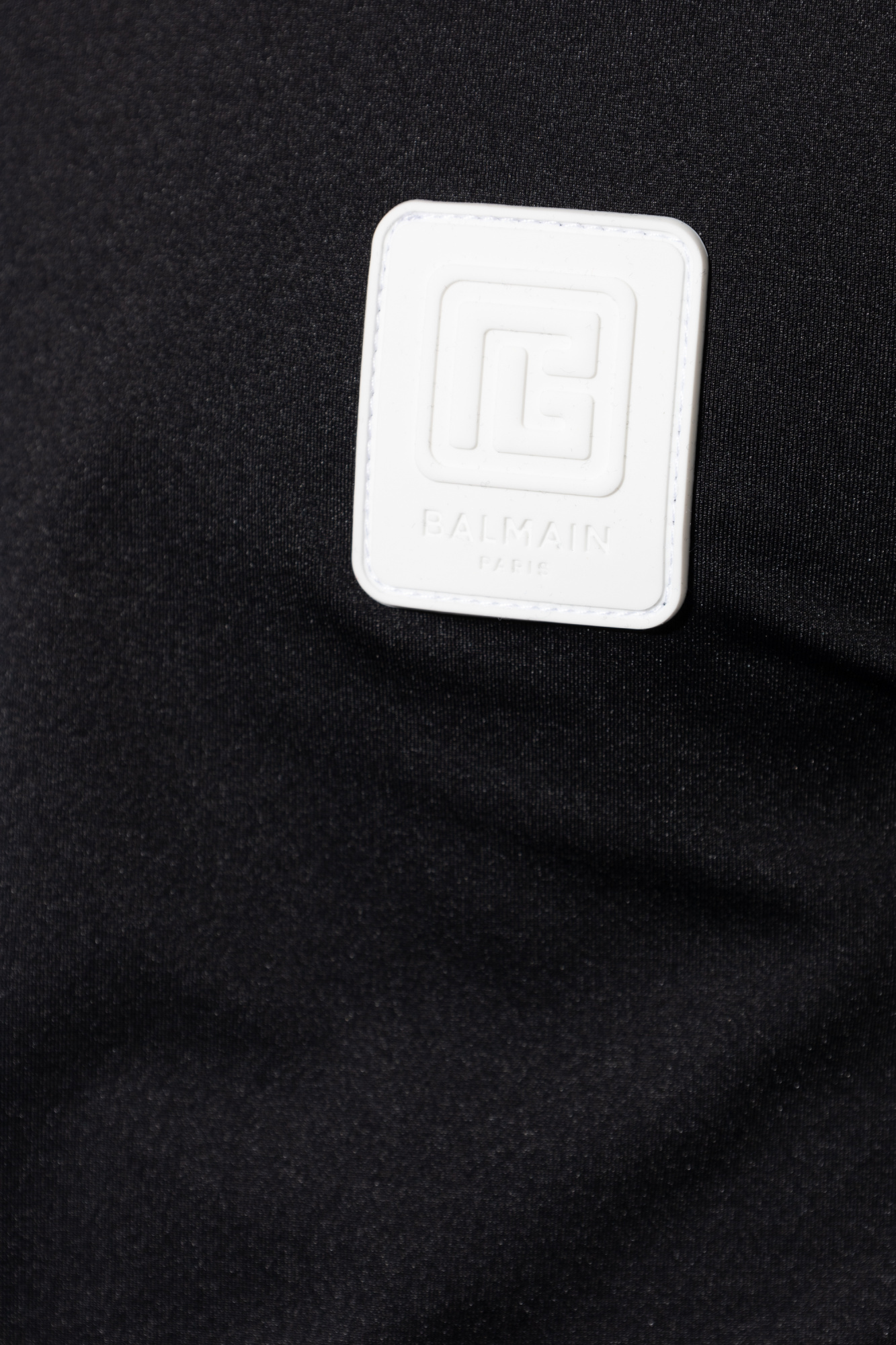 Shop Balmain Logo-embroidered T-shirt In Black