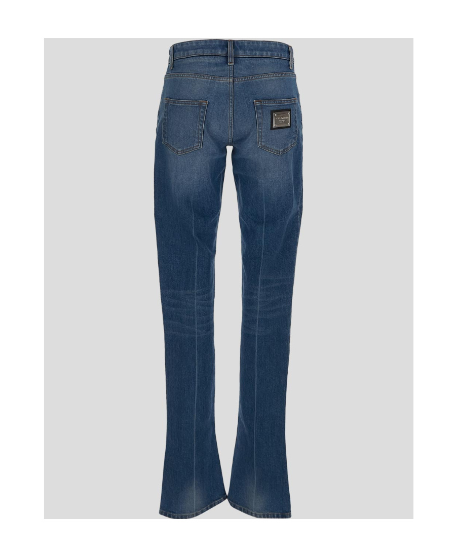 Dolce & Gabbana Mid-rise Flared Jeans In Blue