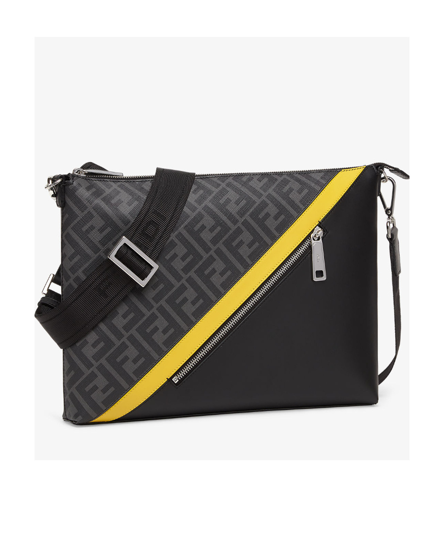 FENDI GREY FABRIC BAG