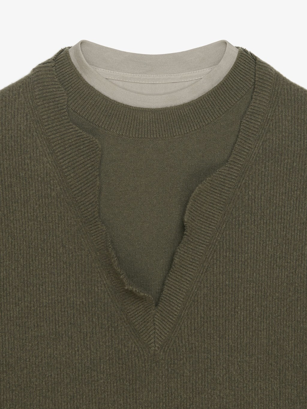 Givenchy Wool Long-sleeved T-shirt In Brown